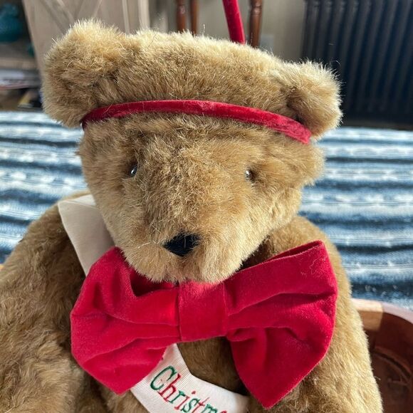 VERMONT Teddy Bear Merry Christmas bear - Picture 2 of 7